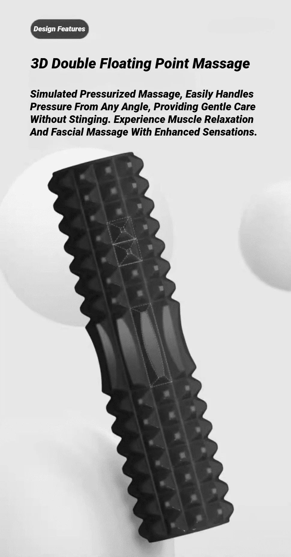 Professional Massage Roller Stick – 30cm / 45cm – Muscle Recovery