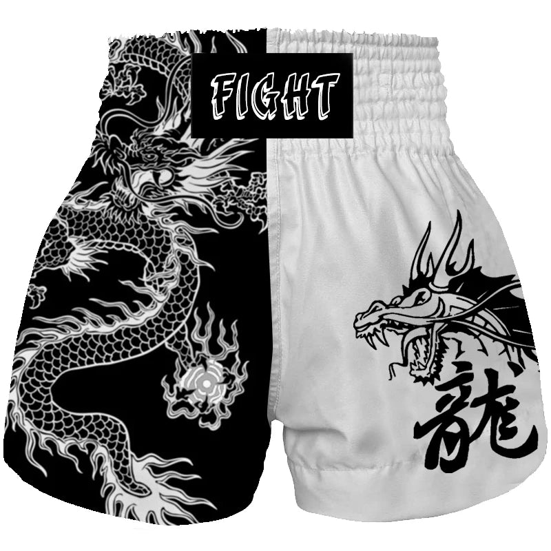 Leisimi Muay Thai Boxing Shorts – Men’s & Youth Elastic Waist