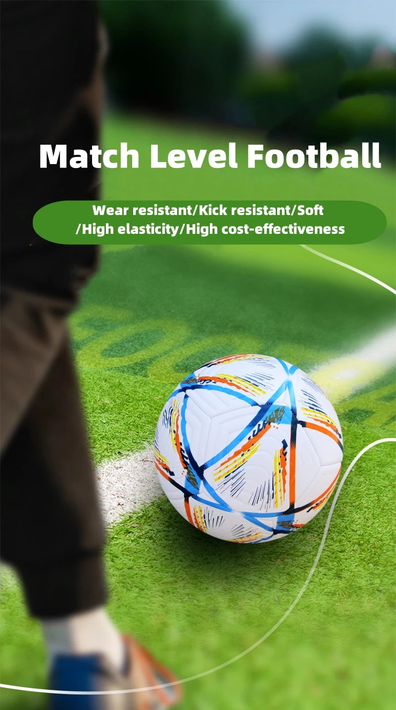Premium Match Training Soccer Ball – Size 5 – High-Durability Polyester